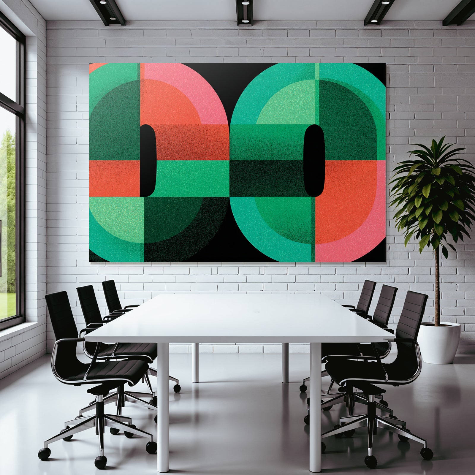 Abstraktes Grafikdesign Mit Kreisen Und Vibranten Farben
