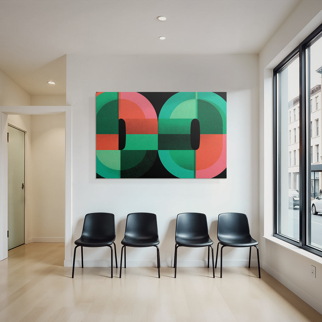Abstraktes Grafikdesign Mit Kreisen Und Vibranten Farben
