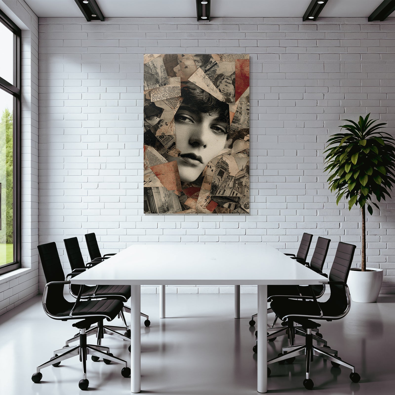 Nostalgische Retro Collage Mit Porträt Und Gealterten Texturen