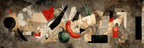 Abstrakte Gemuse Collage Mit Gruner Paprika Und Roter Chili | Dadaismus | Stilrichtungen