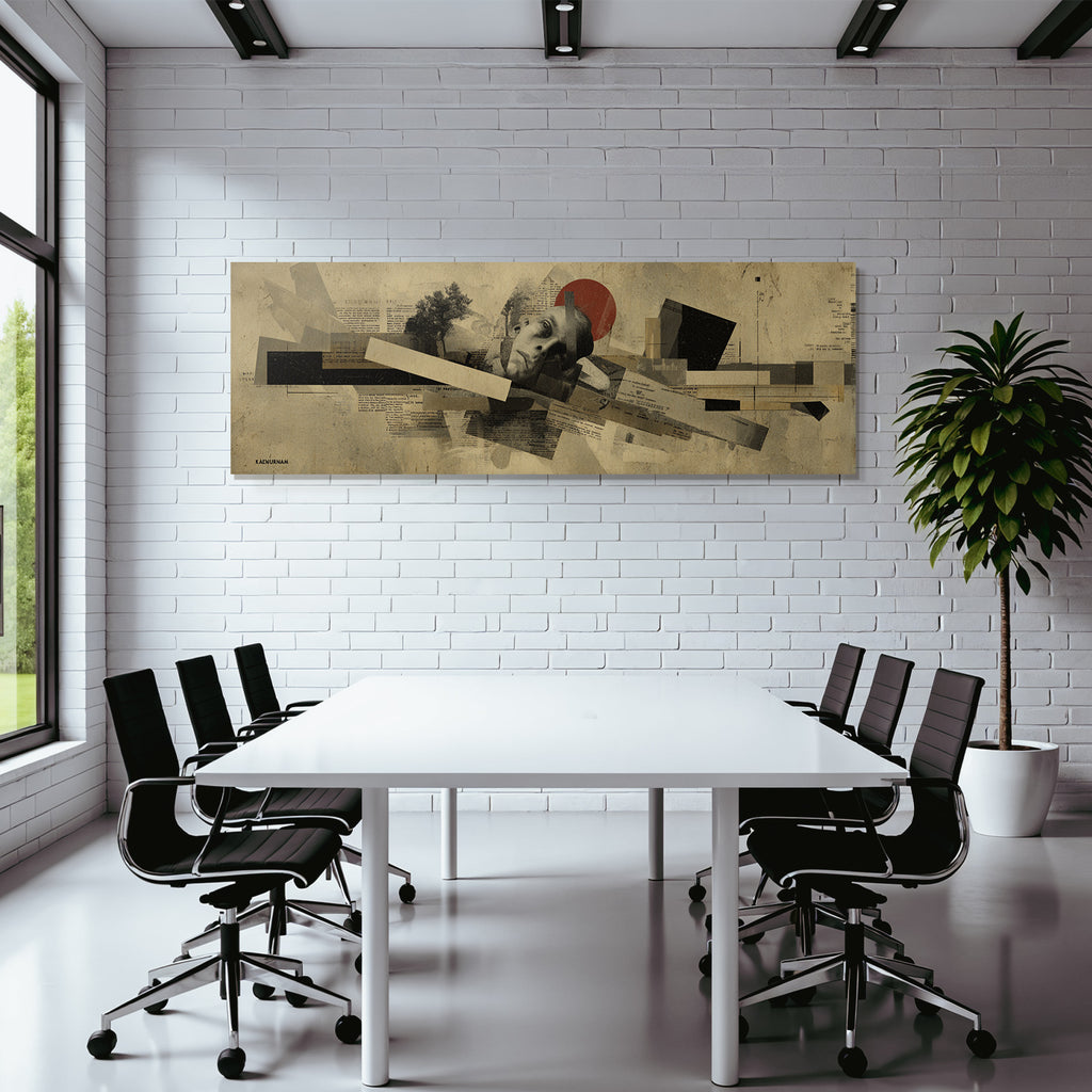 Collage Aus Abstrakten Gesichtern Formen Und Texturen