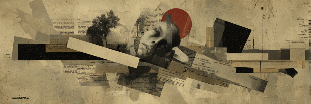 Collage Aus Abstrakten Gesichtern Formen Und Texturen | Dadaismus | Stilrichtungen