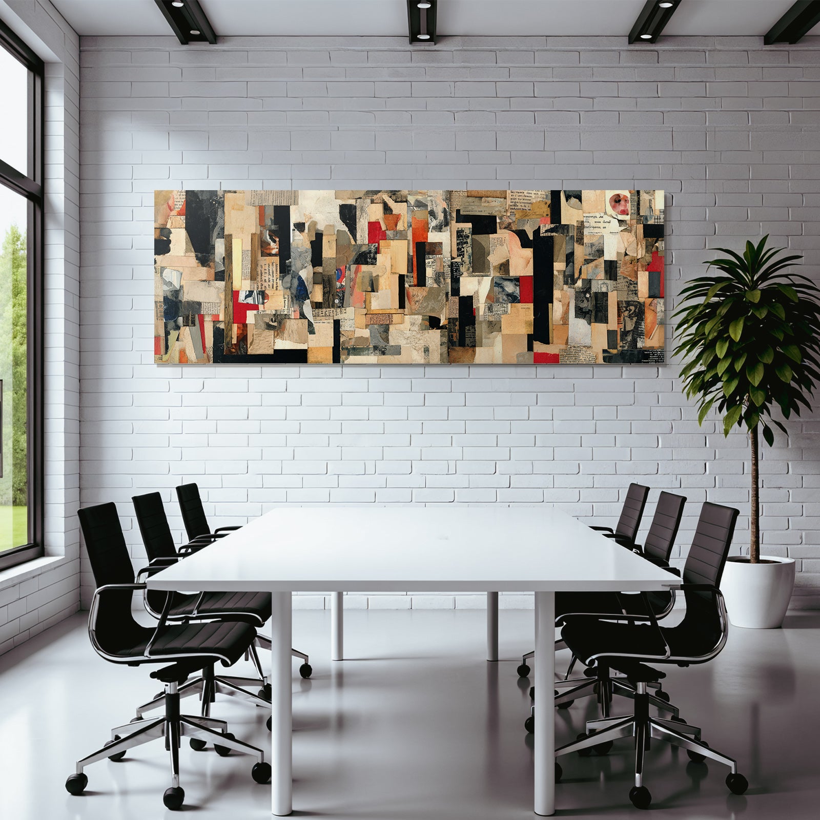 Moderne Mixedmedia Collage Mit Texturen Farben Und Kontrasten