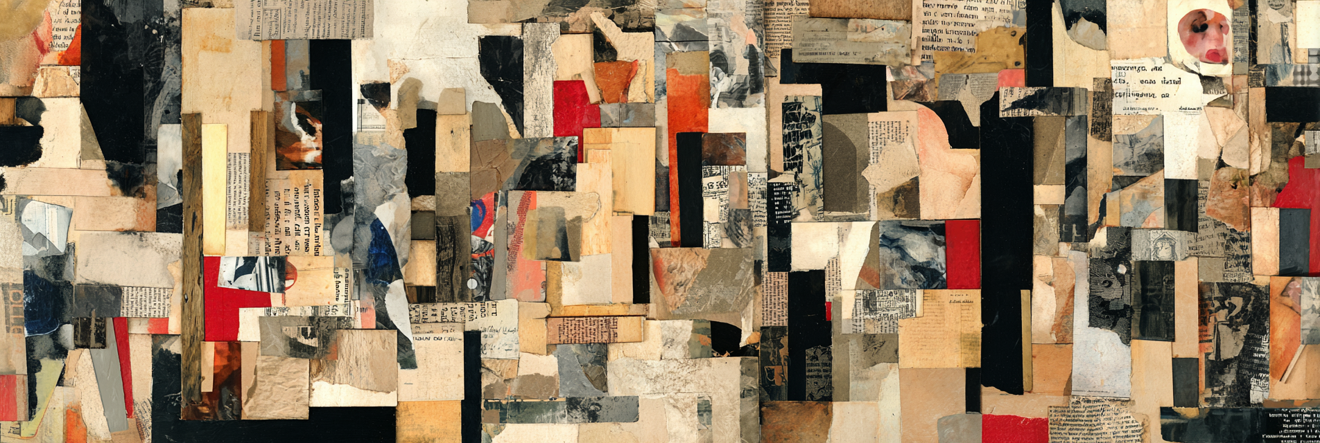 Moderne Mixedmedia Collage Mit Texturen Farben Und Kontrasten | Dadaismus | Stilrichtungen