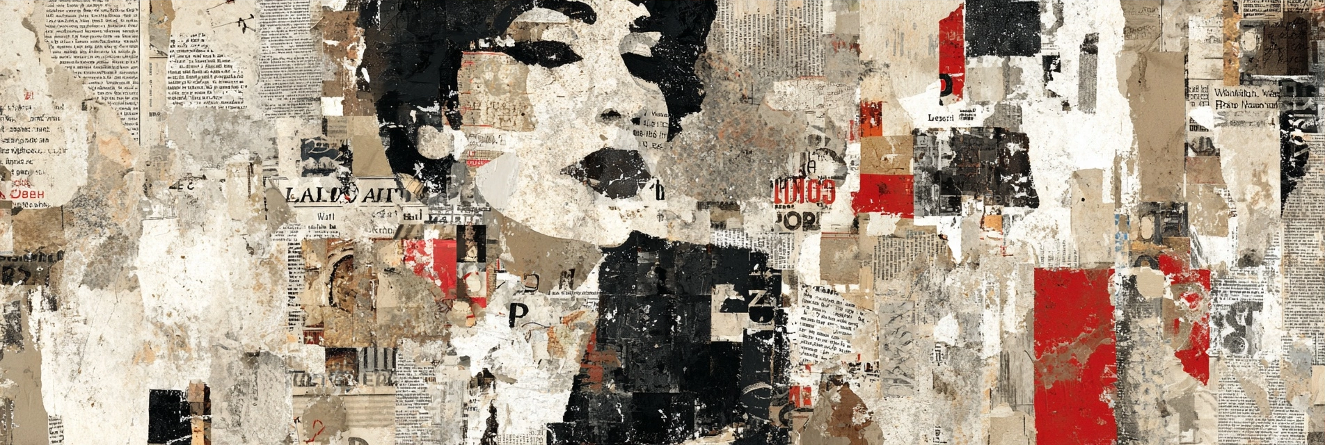 Moderne Stadtkunst Collage Mit Fragmentiertem Gesicht | Dadaismus | Stilrichtungen