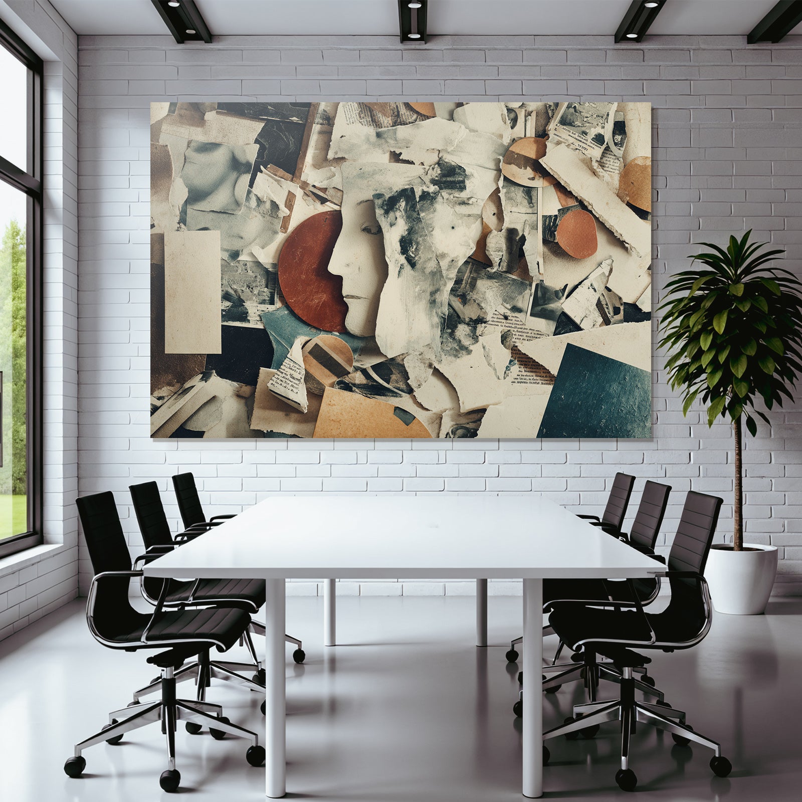 Fragmentiertes Selbst In Papiercollage