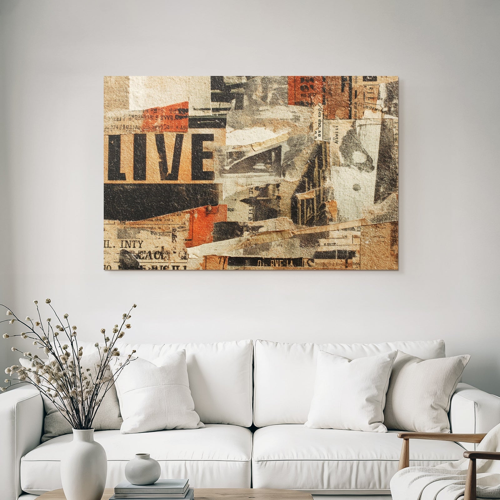 Zerlegte Papiercollage Mit Historischen Texten Und Live Schriftzug