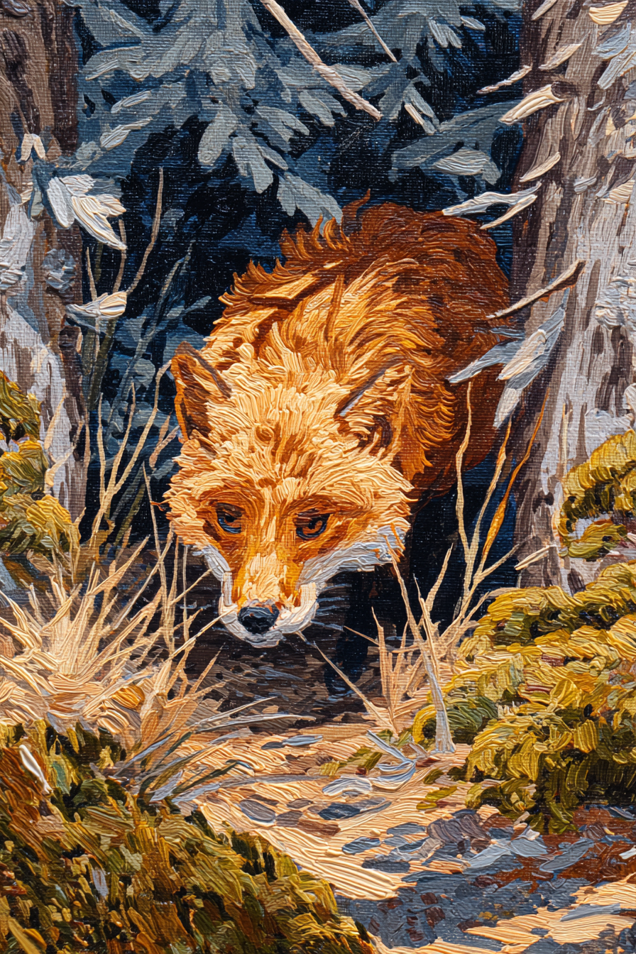 Fuchs Tritt Aus Dem Gestrüpp Hervor | Expressionismus | Stilrichtungen