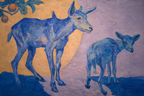 Blaugetönte Hirsche In Ruhiger Landchaft | Expressionismus | Stilrichtungen