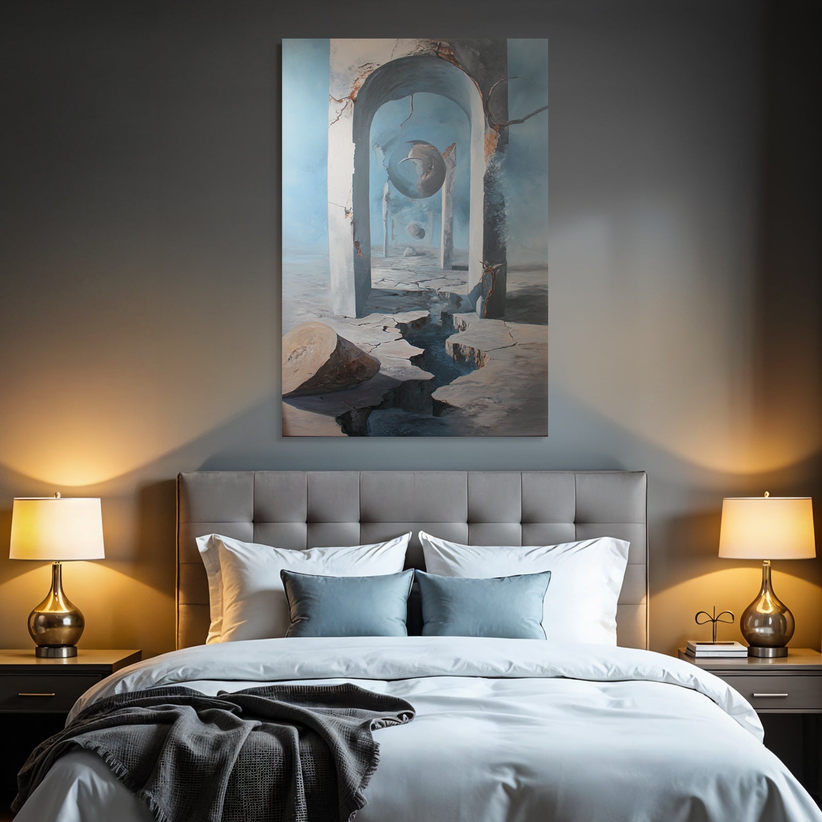 Fantastisch Surreal Surrealistisches Architektonisches Traumbild