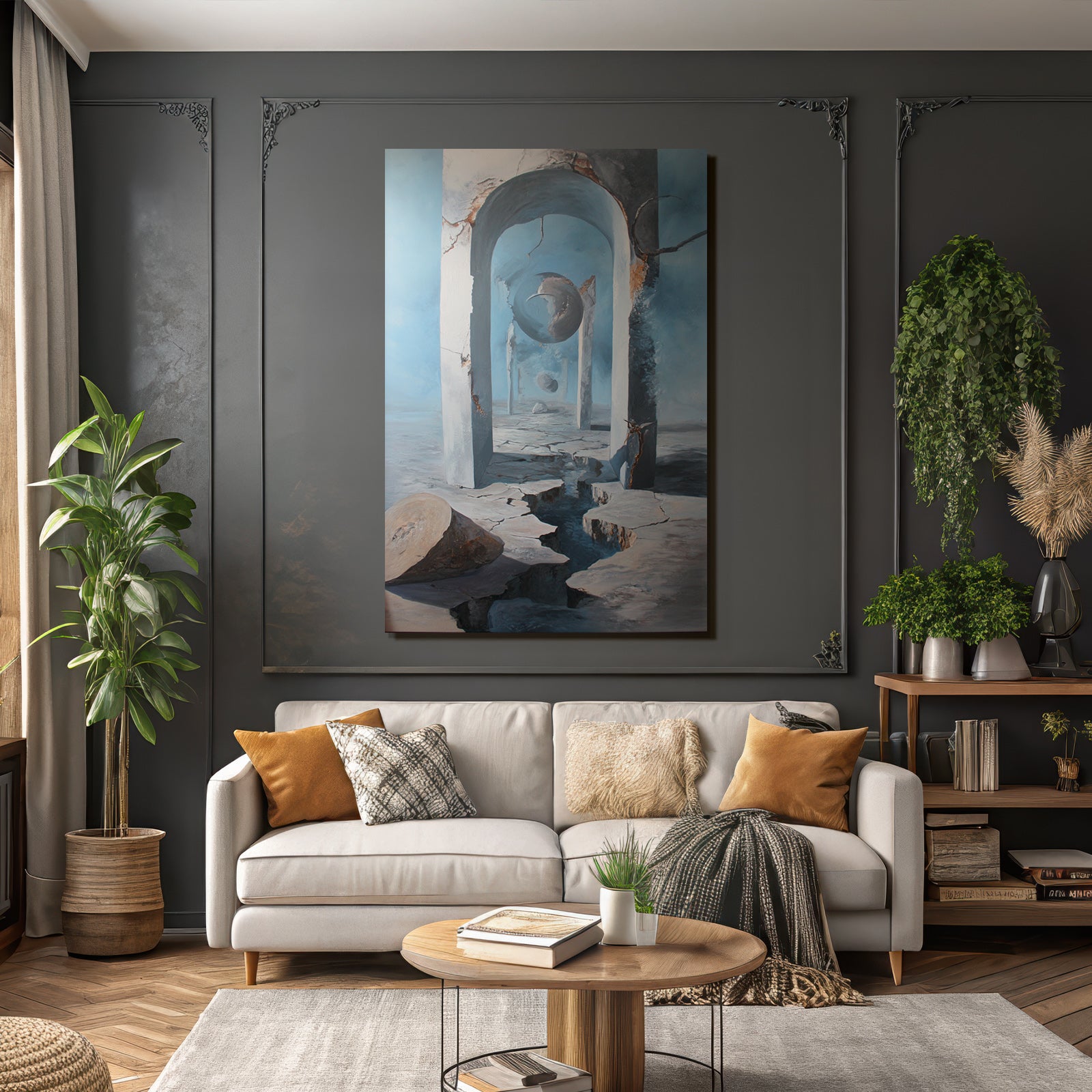 Fantastisch Surreal Surrealistisches Architektonisches Traumbild