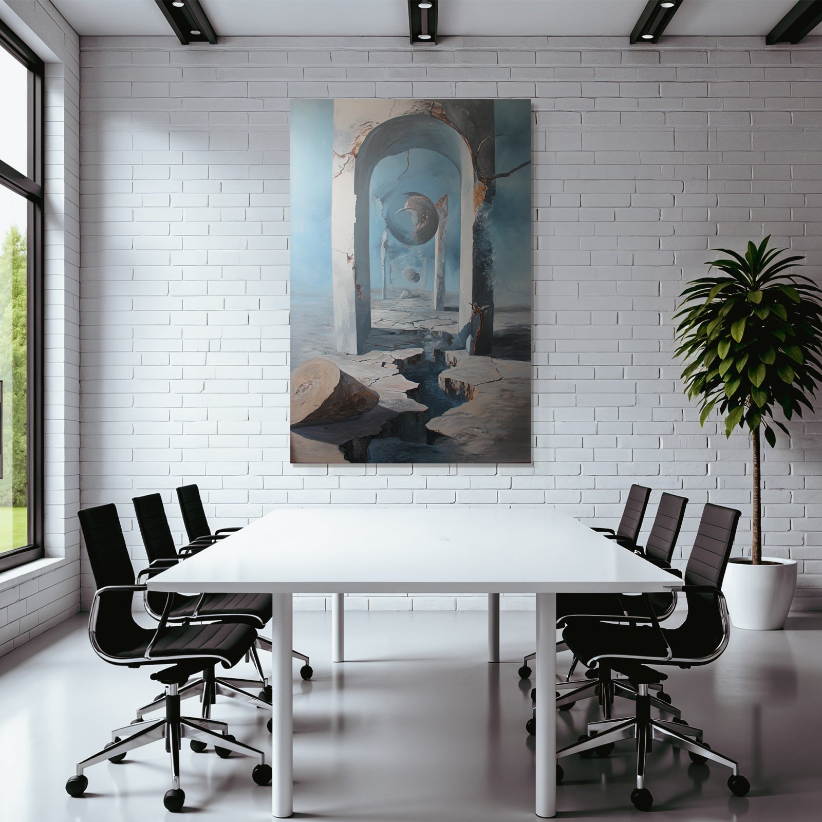 Fantastisch Surreal Surrealistisches Architektonisches Traumbild