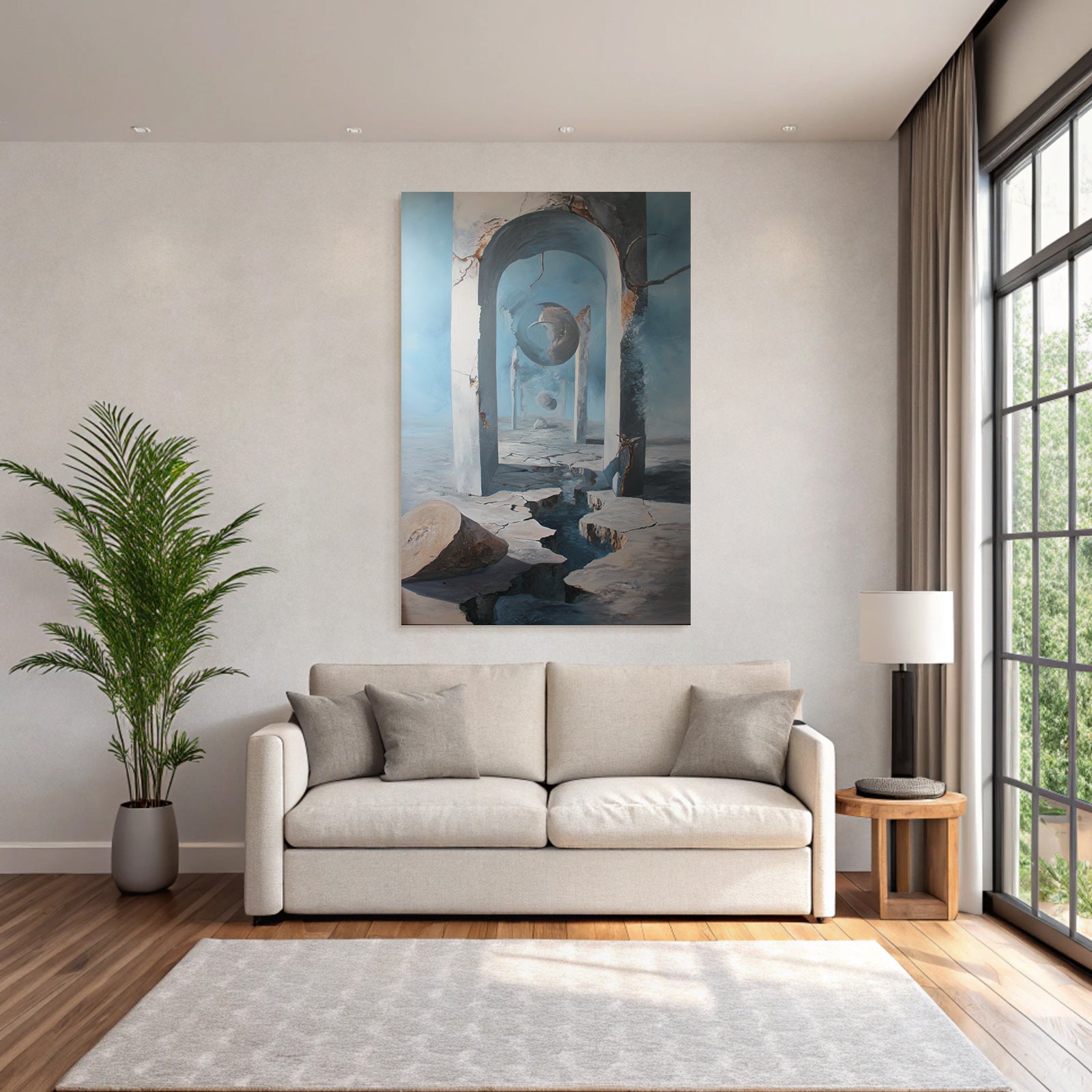 Fantastisch Surreal Surrealistisches Architektonisches Traumbild