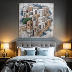 Fantastisch Surreal Traumhafte Architektonische Landschaft Mit Treppen Und Baeumen