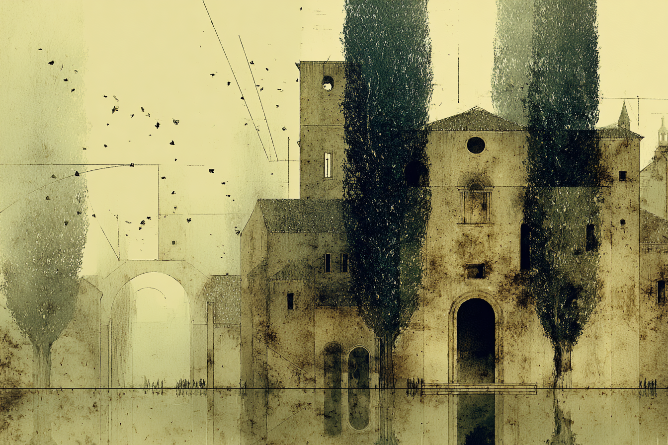 Fantastisch Surreal Historische Architektur Und Natur In Einer Ruhigen Stimmung | Fantastisch und Surreal | Stilrichtungen