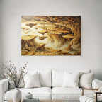 Fantastisch Surreal Surreale Landschaft Schwebende Inseln Traeumerische Stimmung