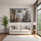 Fantastisch Surreal Verfallene Strasse Mit Natur Und Fantasieelementen