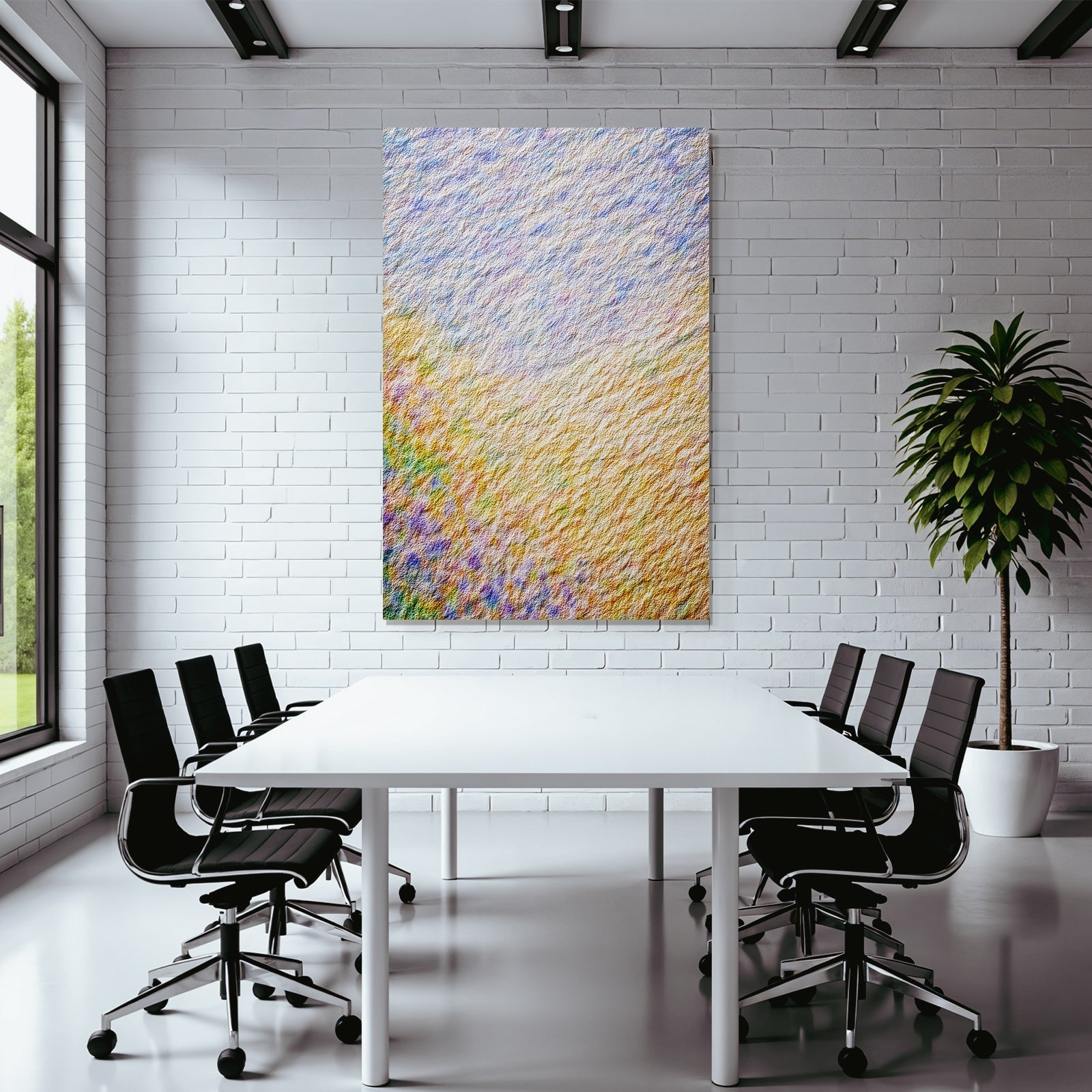 Aquarellstrukturierter Hintergrund In Pastellgelb Blau Und Lila