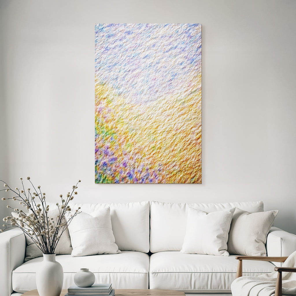 Aquarellstrukturierter Hintergrund In Pastellgelb Blau Und Lila