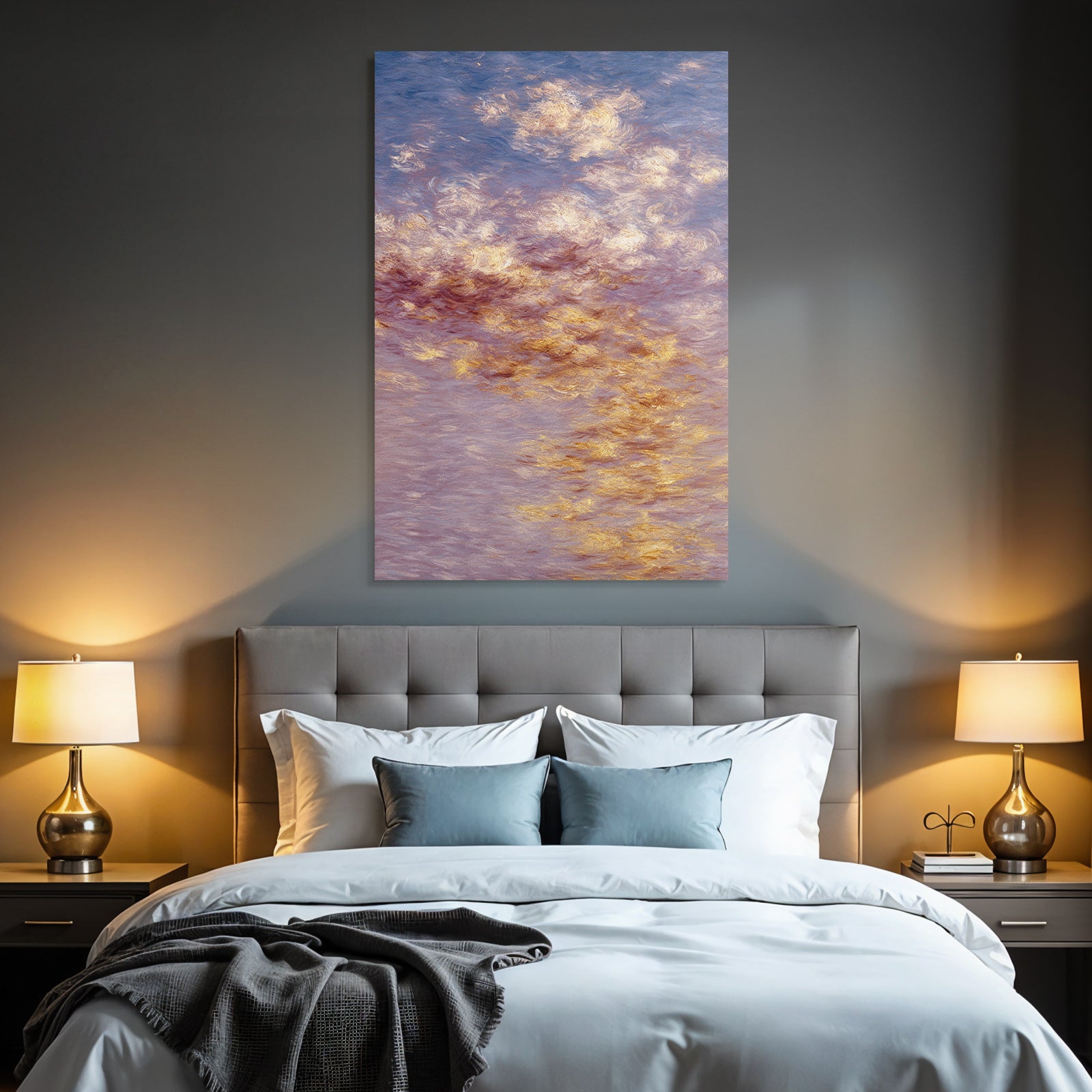 Impressionistischer Himmel Mit Weichen Wolken