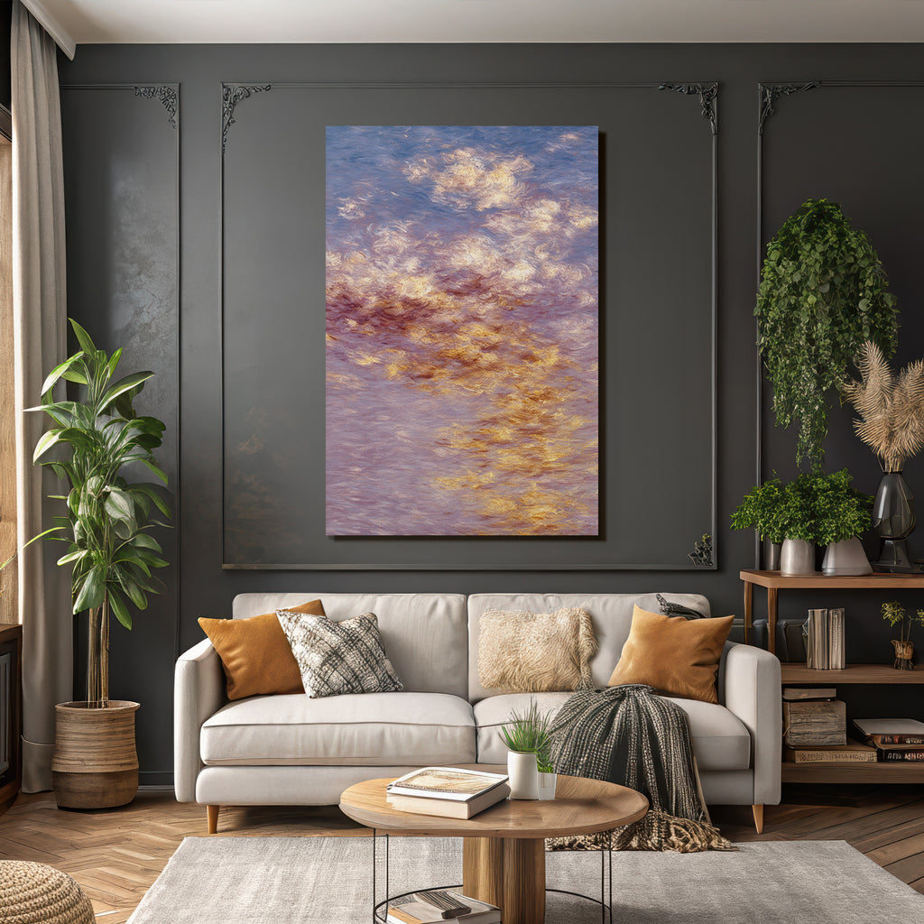 Impressionistischer Himmel Mit Weichen Wolken