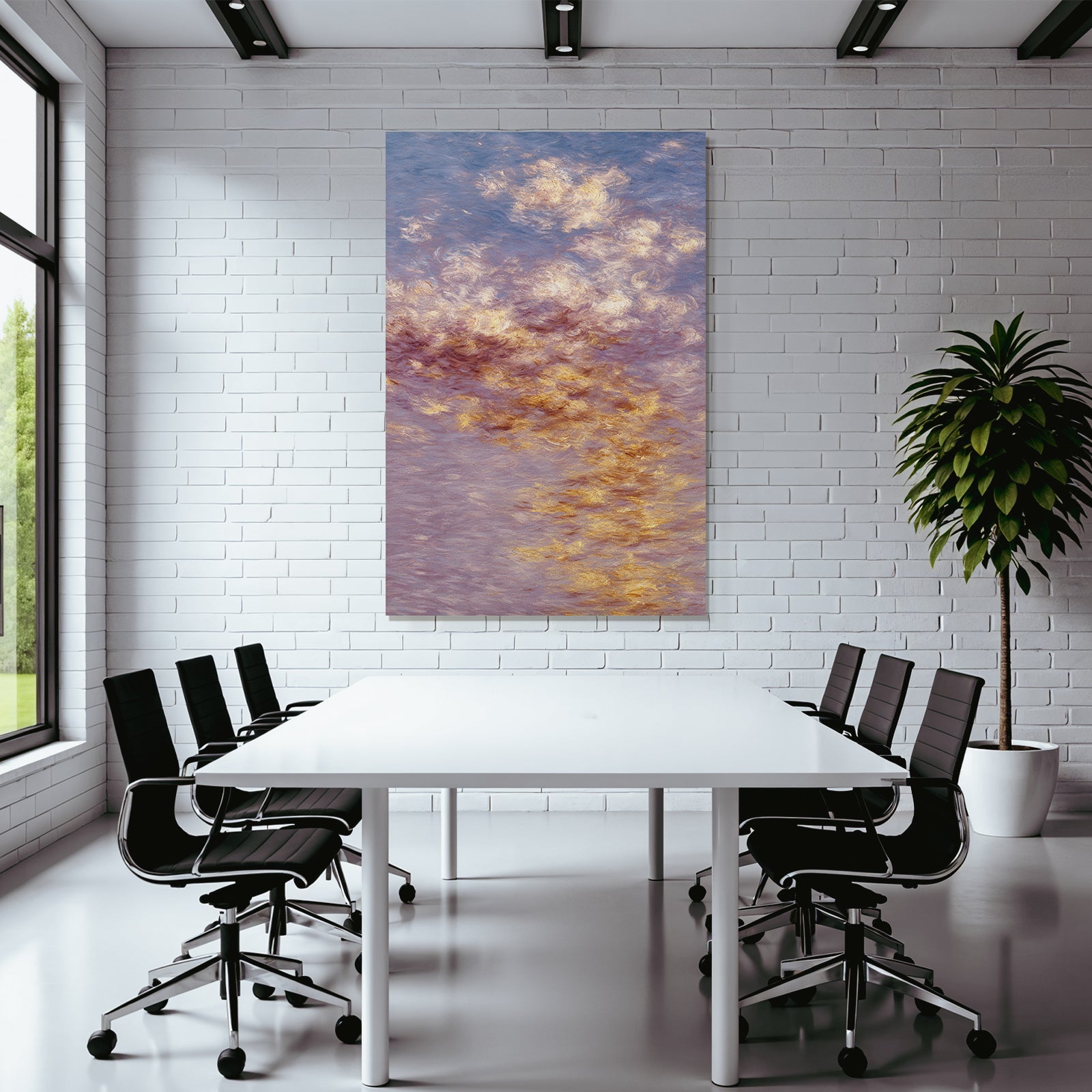 Impressionistischer Himmel Mit Weichen Wolken