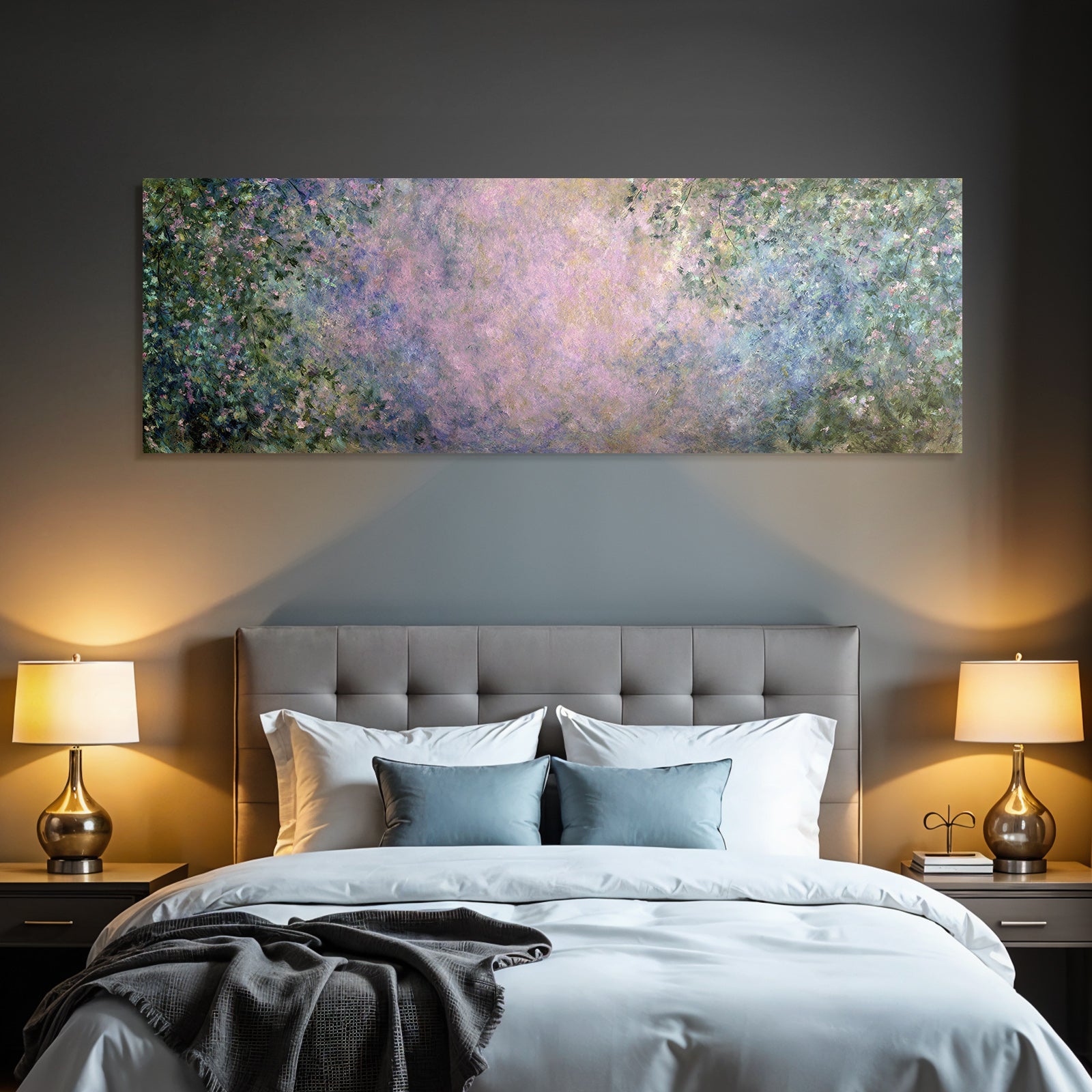 Pastellfarbenes Florales Impressionistisches Gemälde