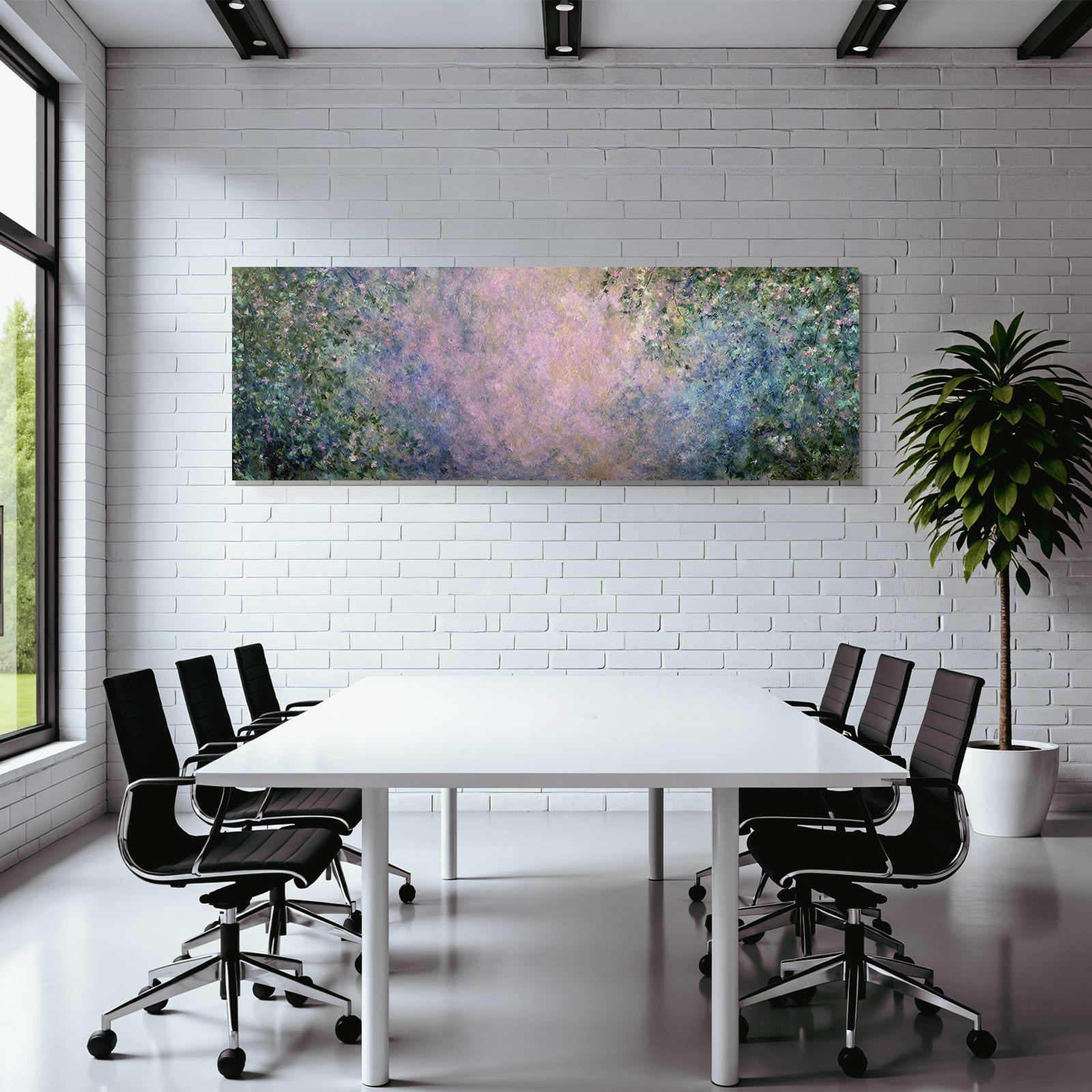 Pastellfarbenes Florales Impressionistisches Gemälde
