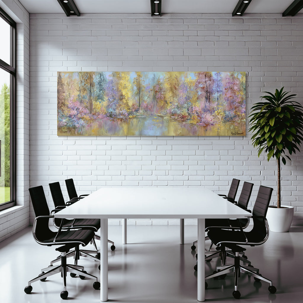 Pastelllandschaft Am Stillen See
