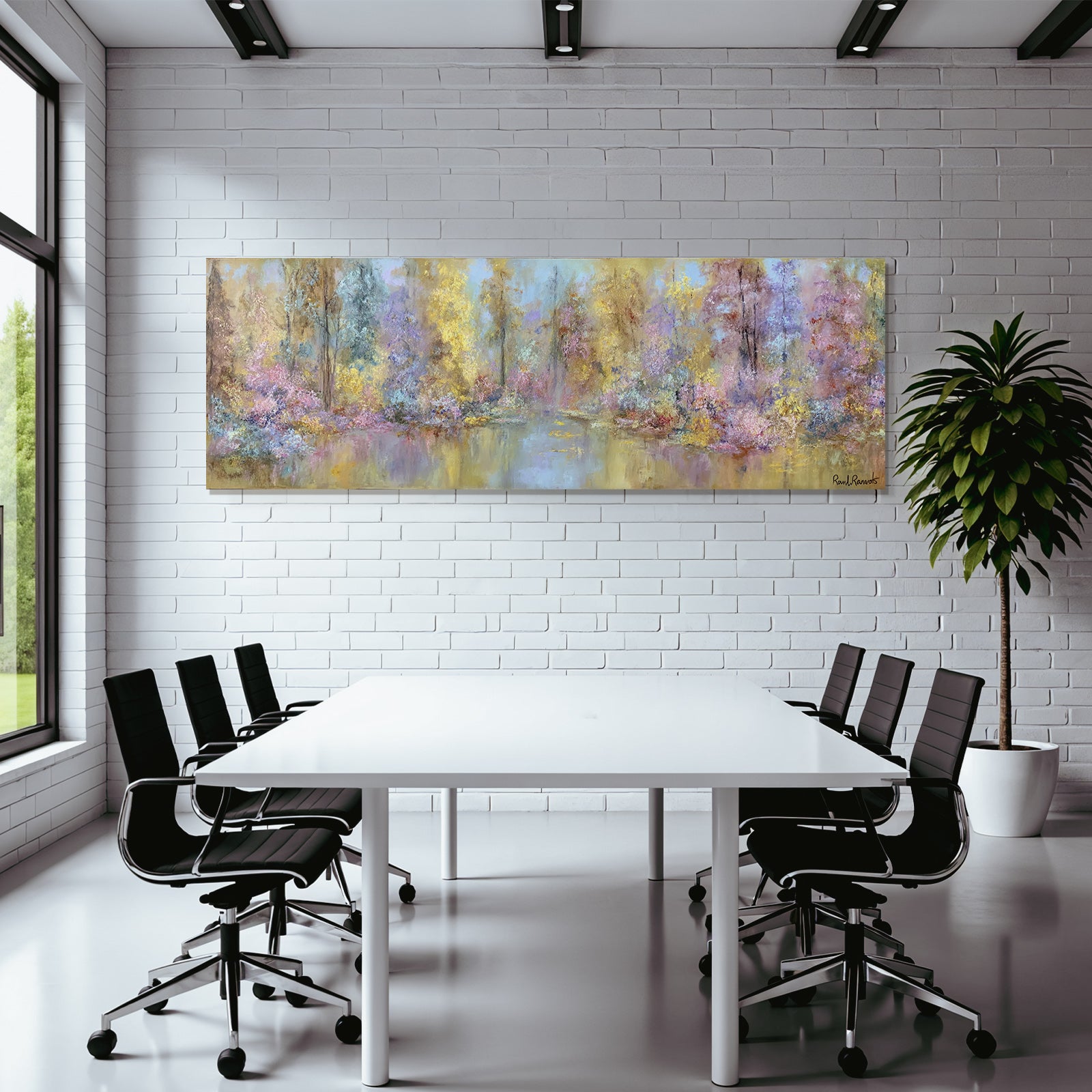 Pastelllandschaft Am Stillen See