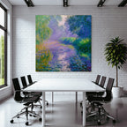 Impressionistische Landschaft Mit Nebel