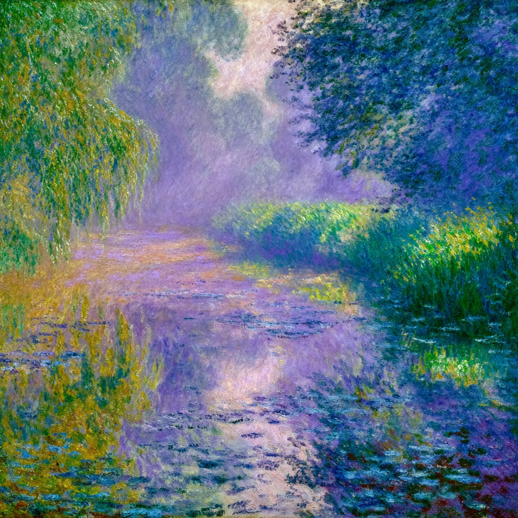 Impressionistische Landschaft Mit Nebel | Impressionismus | Stilrichtungen
