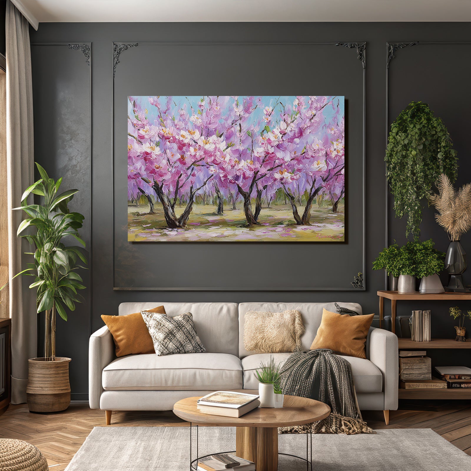 Blühende Kirschblüten Im Frühling