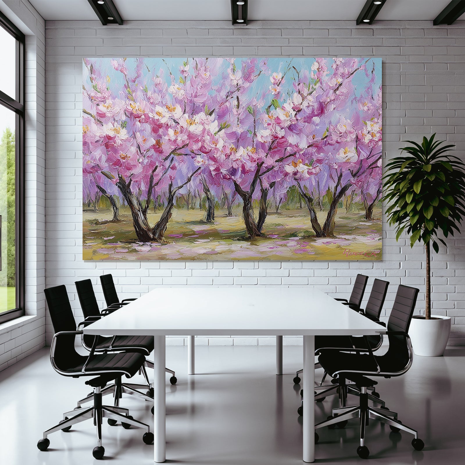 Blühende Kirschblüten Im Frühling