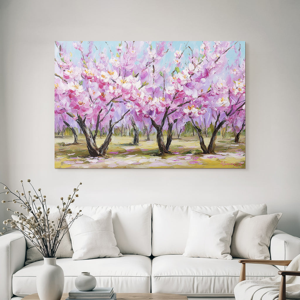 Blühende Kirschblüten Im Frühling