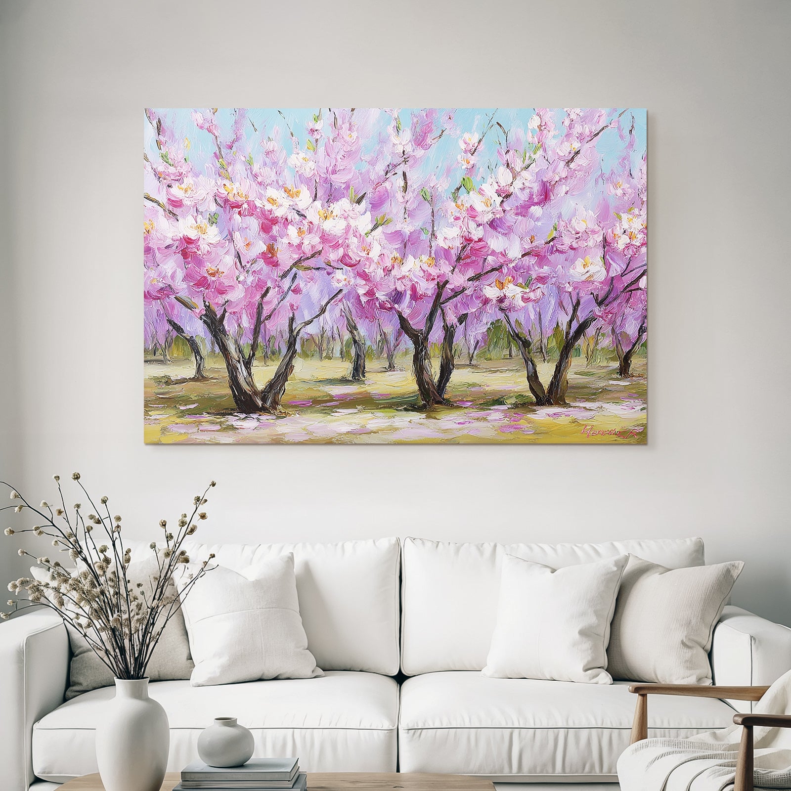 Blühende Kirschblüten Im Frühling