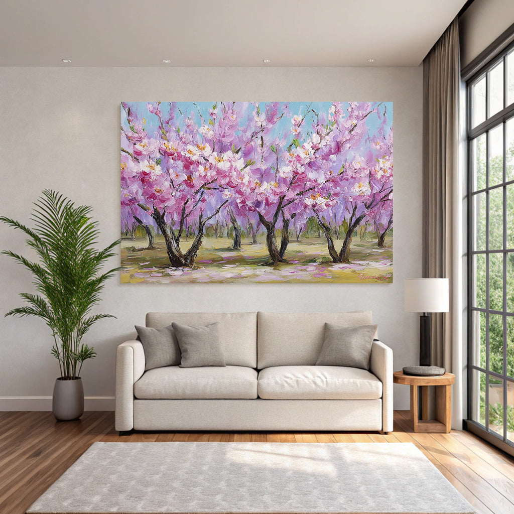 Blühende Kirschblüten Im Frühling