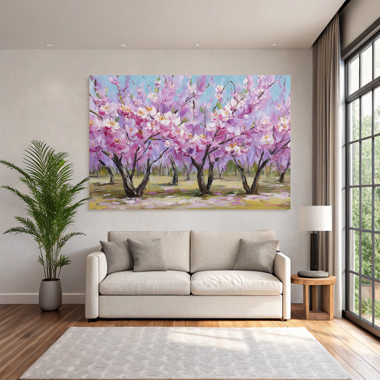 Blühende Kirschblüten Im Frühling