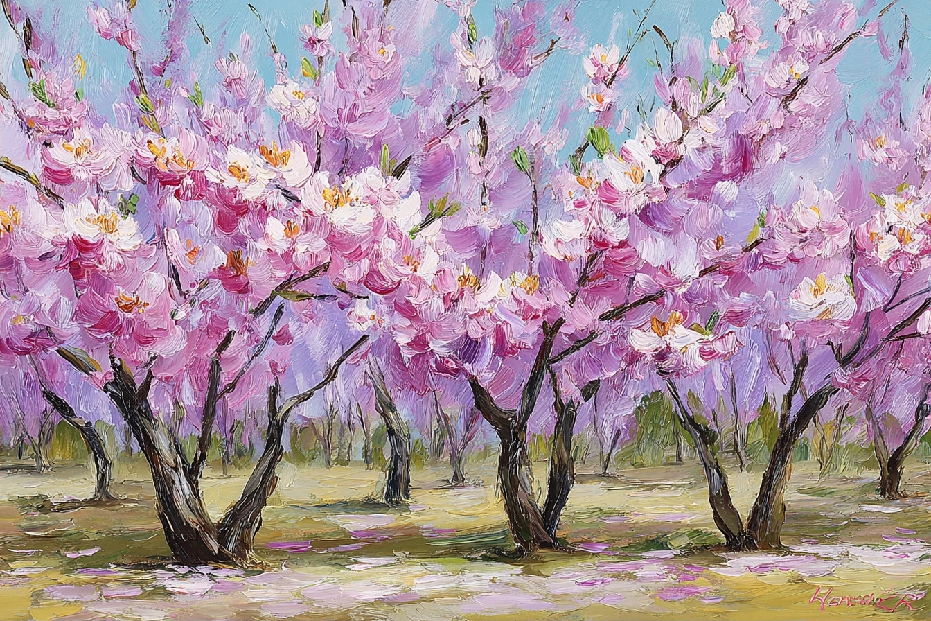 Blühende Kirschblüten Im Frühling | Impressionismus | Stilrichtungen