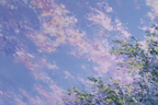 Impressionistische Landschaft Mit Zarten Pastellwolken Und Grasfläche | Impressionismus | Stilrichtungen