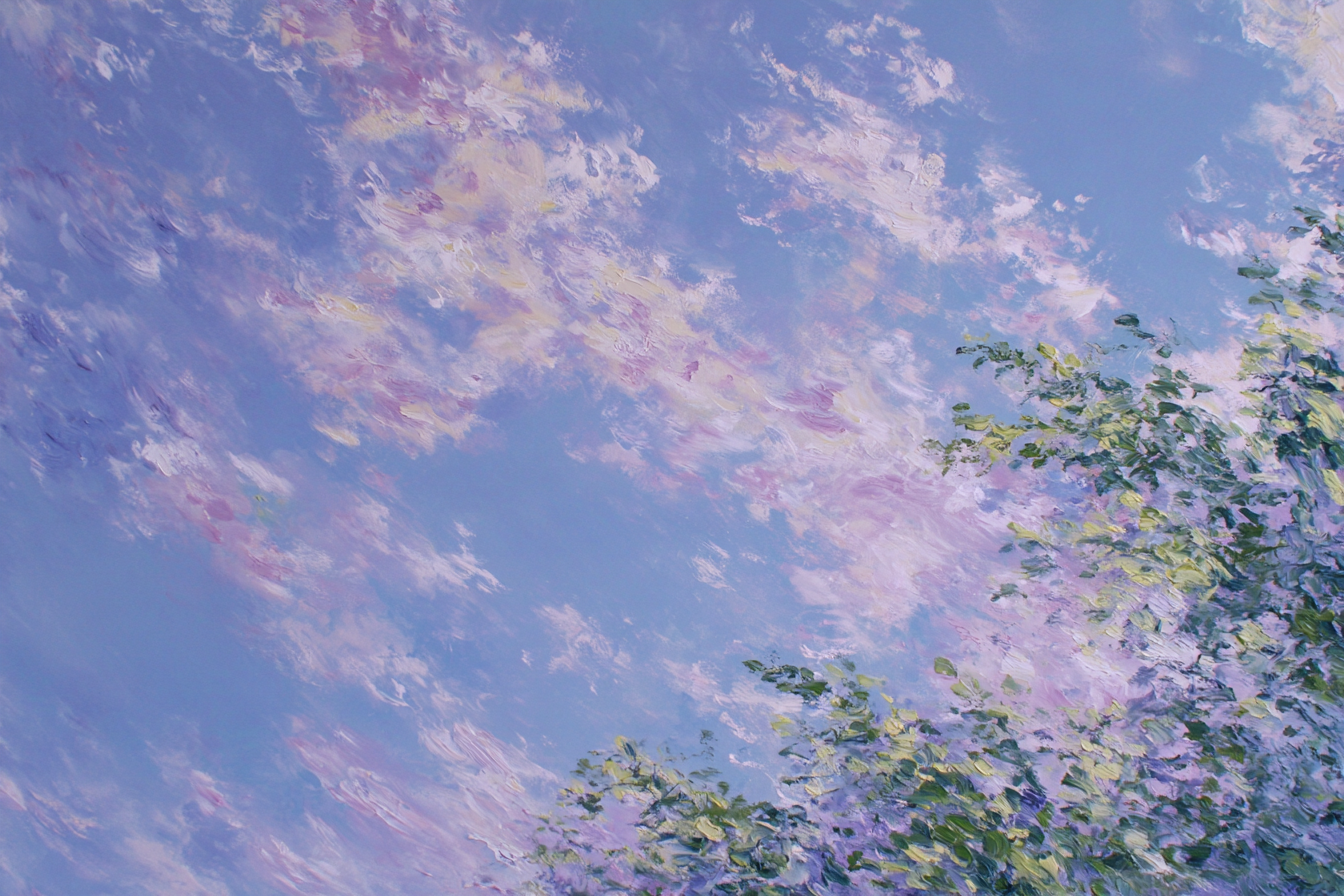 Impressionistische Landschaft Mit Zarten Pastellwolken Und Grasfläche | Impressionismus | Stilrichtungen
