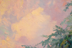 Sanfte Farben Landschaft Mit Himmel Und Vegetation | Impressionismus | Stilrichtungen