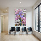 Bunte Illustrative Blumen Mit Goldakzenten