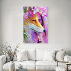 Fuchs Mit Blumen Und Fuchsjunges