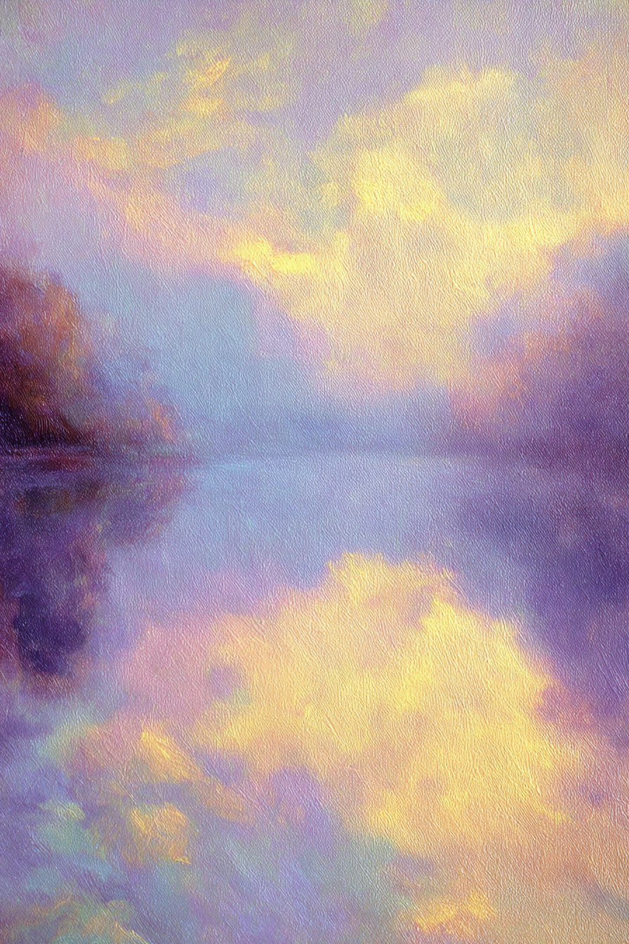 Sanfte Sonnenuntergangsstimmung Am See | Jugendstil | Stilrichtungen
