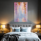 Traumhafte Pastelllandschaft Mit Wasserreflektion