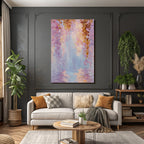Traumhafte Pastelllandschaft Mit Wasserreflektion