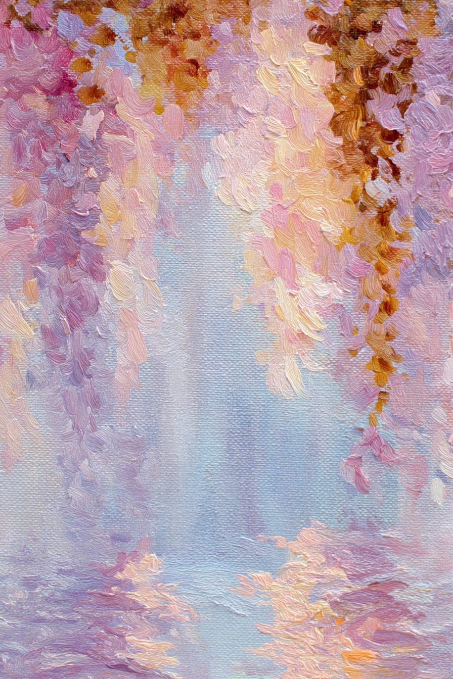 Traumhafte Pastelllandschaft Mit Wasserreflektion | Jugendstil | Stilrichtungen
