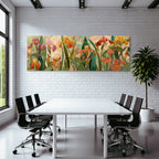 Irisblumen Farbenfrohes Kunstwerk