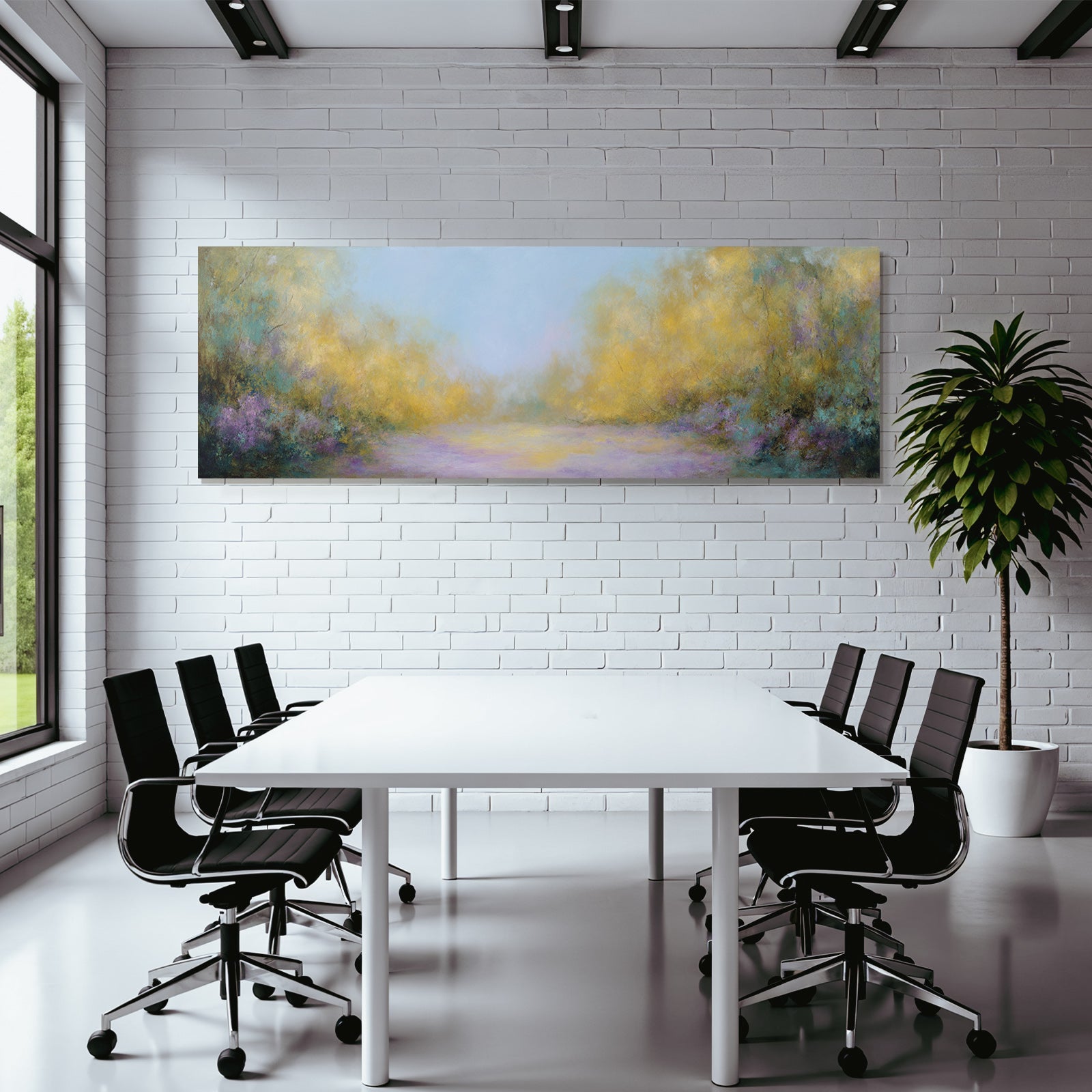 Pastelllandschaft Im Wald